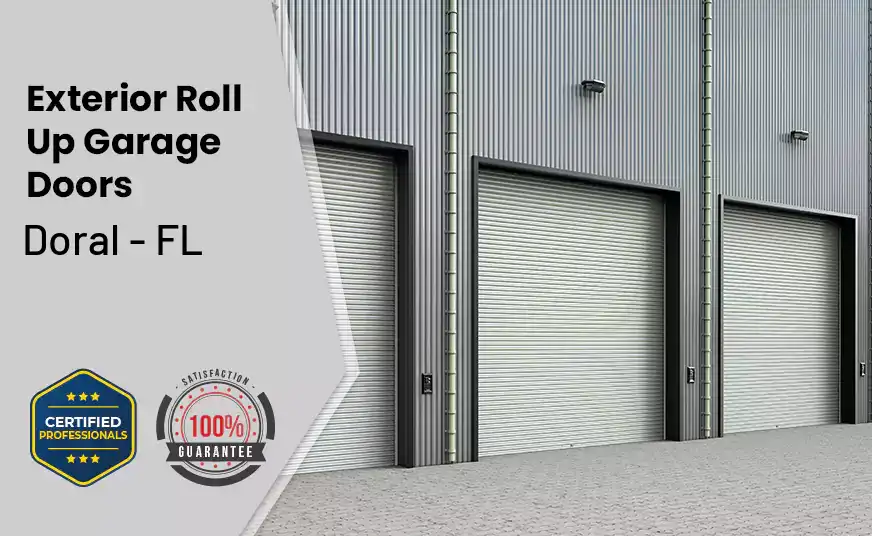 Exterior Roll Up Garage Doors Doral - FL 